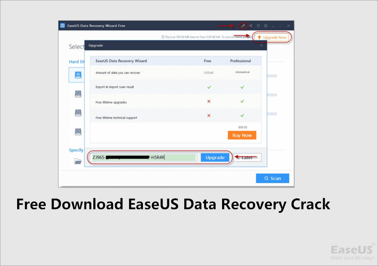 Easeus Data Recovery Wizard 16.0.0.0 License Key Son Sürüm 2023